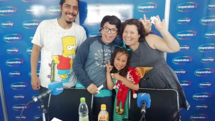 Carolina Riquelme, Catalina Aros, Manuel Aros y Osvaldo Lizama