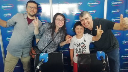 Claudio López, Reimundo López, Natalia Díaz y Felipe Álvarez