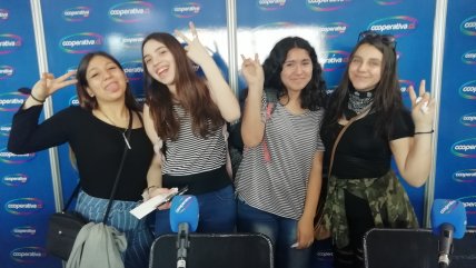Antonia Castro, Rayen Sarmiento, Constanza San Martín y Sofía Urbina