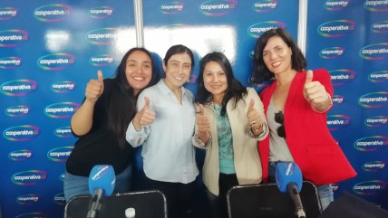 Fabiola Ojeda, Loreto Martínez, Bárbara Huaiquilaf y Valentina Briones