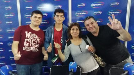 Graciela Alcántara, Julio Berrios, Matías Berríos y Cesar Berríos