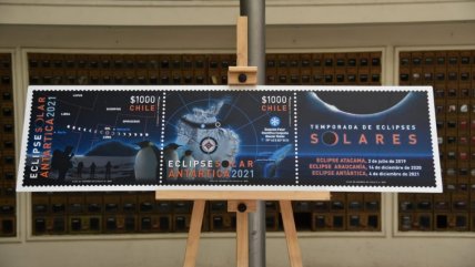   Lanzan sellos postales para conmemorar el eclipse antártico 