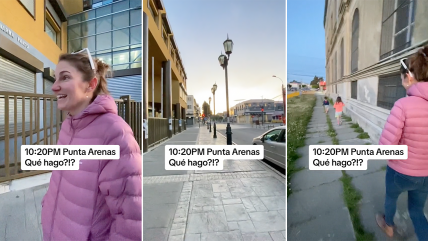  Estadounidense asombrada en Punta Arenas: 