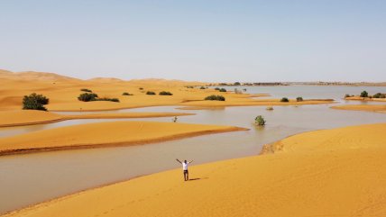   Fuertes lluvias inundaron el Desierto del Sahara luego de varias décadas 
