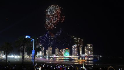  Iquique maravilló con su show de drones para recibir el Año Nuevo  