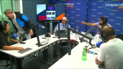   Barticciotto se retiró indignado en medio de acalorado debate con Toño Prieto 