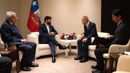   Boric habló con Ban Ki-moon sobre candidatura de Bachelet a la ONU 