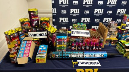   PDI incautó cerca de dos mil fuegos artificiales ilegales en Calama 