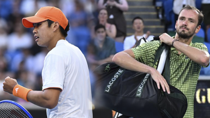   Tien dio el batacazo ante Medvedev para instalarse en cuartos de final en Australia 