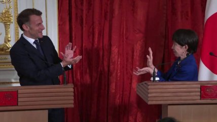   ¡Kamehameha! Macron y primera ministra de Japón cierran encuentro a lo 