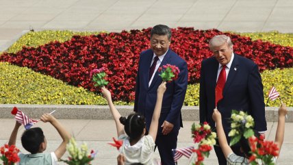   El amistoso encuentro de Xi y Trump en China 