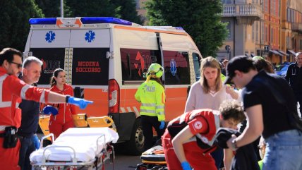   Atropello múltiple en Italia dejó ocho heridos, cuatro de ellos graves 